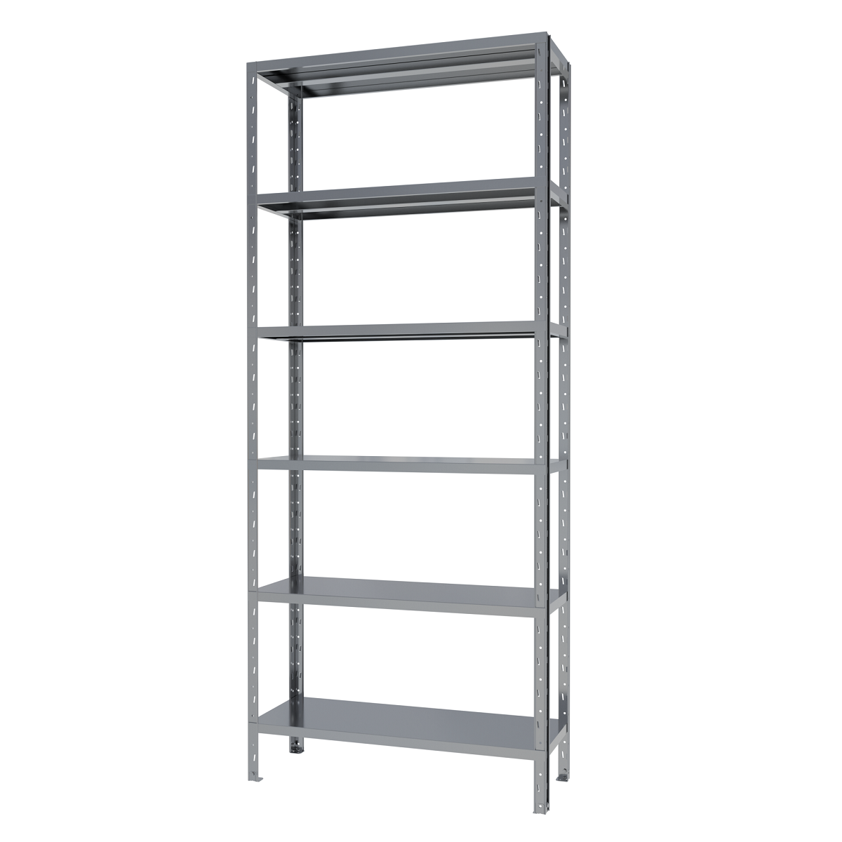 Стелаж поличковий металевий FORSTOR Start 2800х1150х400 мм 6 полиць оцинкований